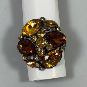 Multi rhinestone costume Jewelry Ring